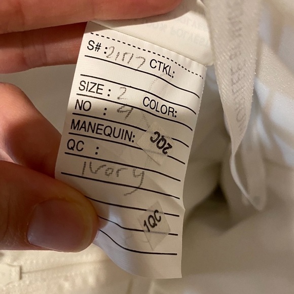 Mori Lee Madeline Gardener dress, color ivory, size 2, worn once style 21517 - Picture 10 of 11